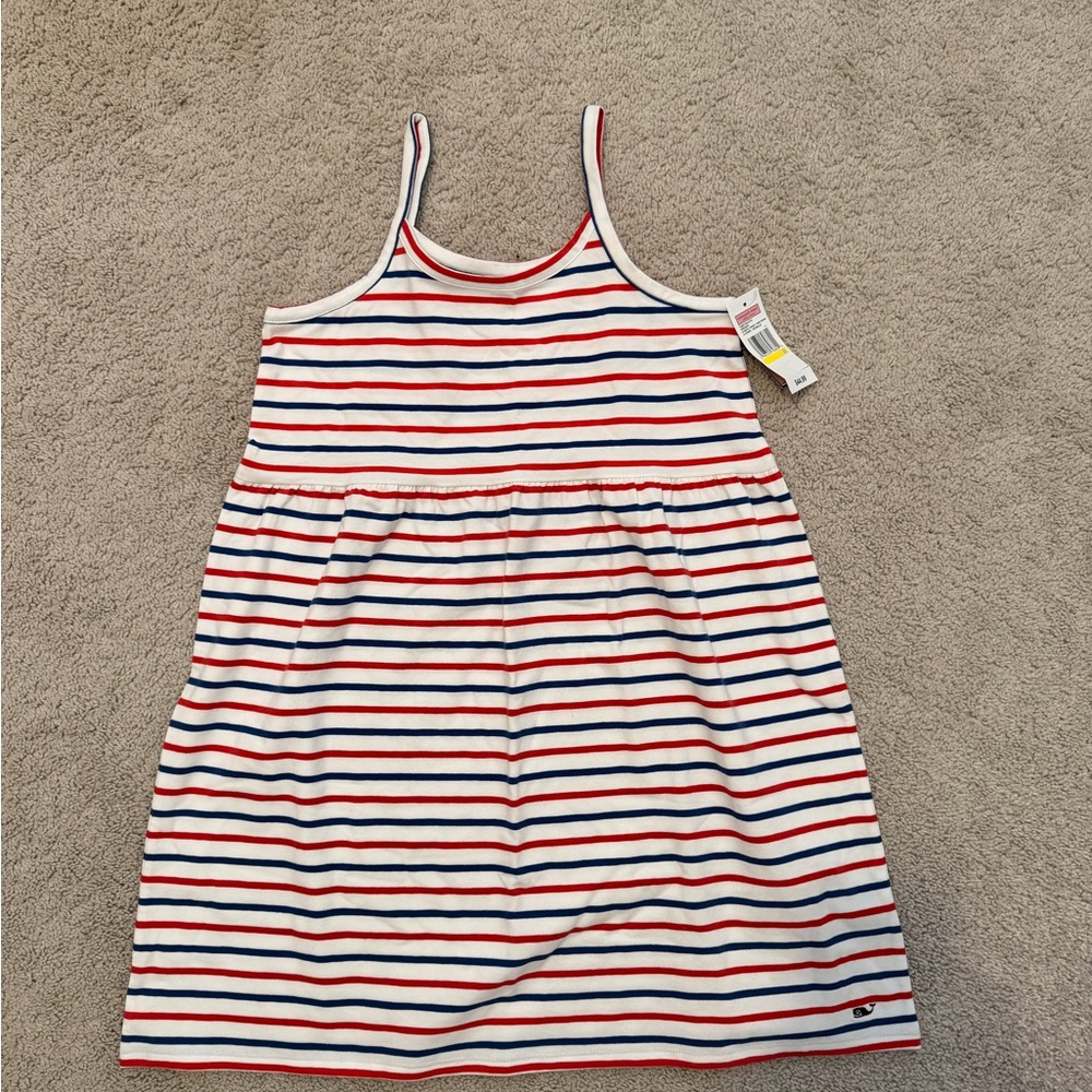Vineyard Vines Striped Dress - Red, Blue, White